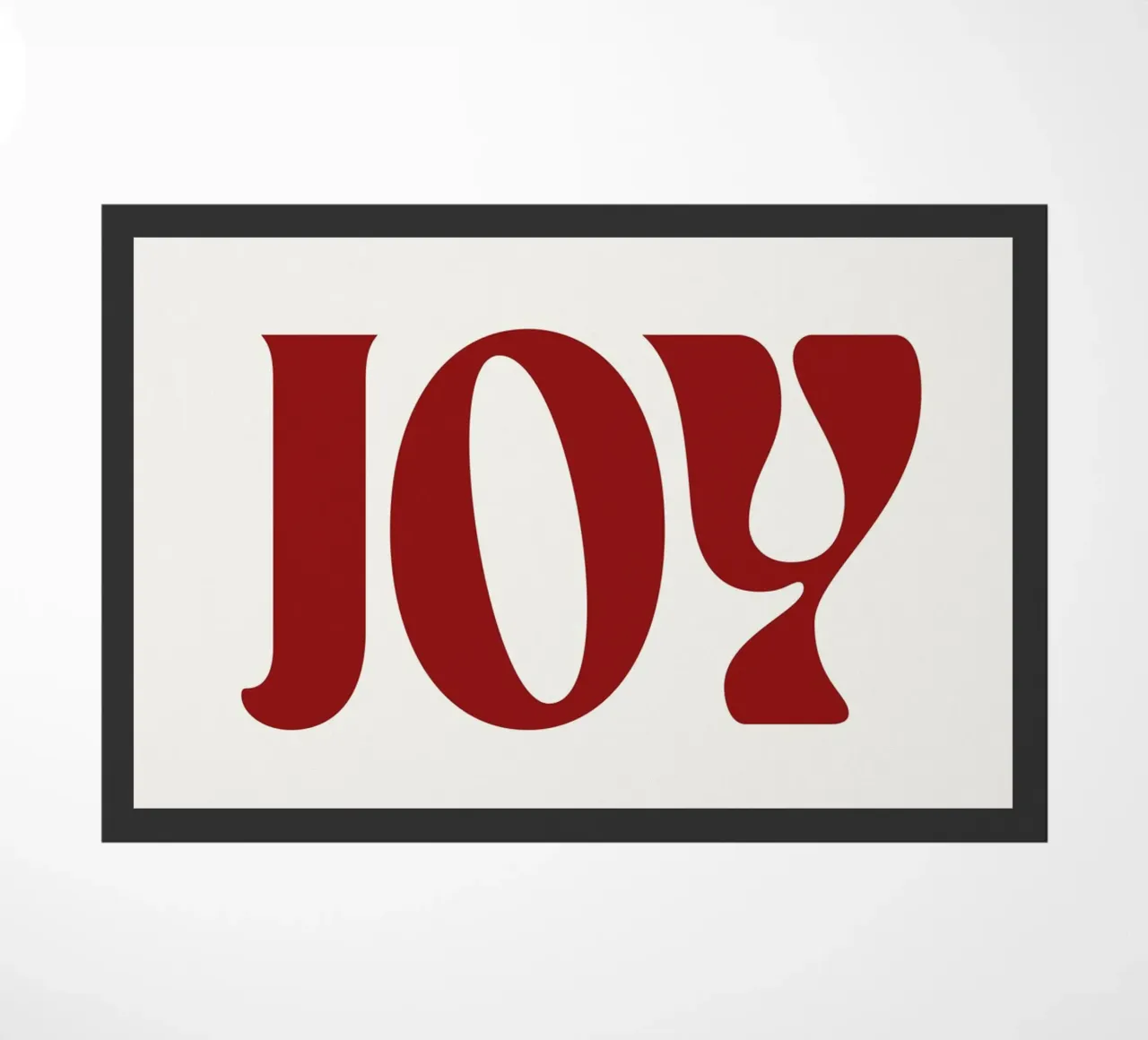 JOY (Red) doormat by treechild