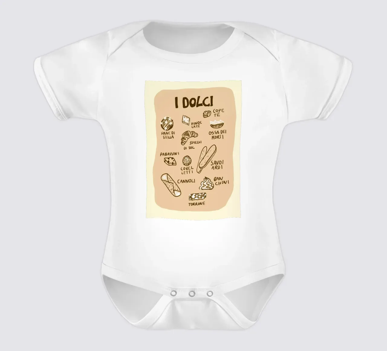 I dolci babyrompertje korte mouwen van Studio Dolci