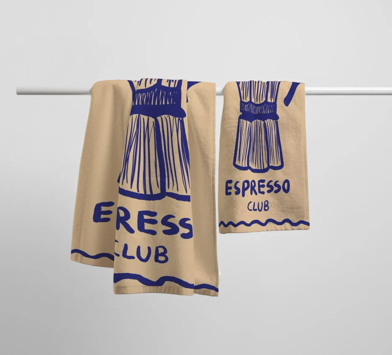 Espresso Club asciugamano da bagno da Studio Dolci