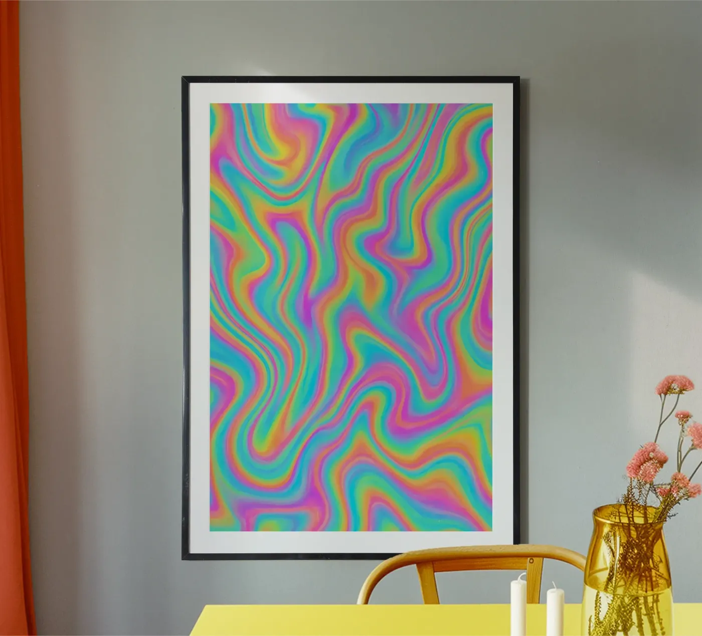 Liquid Rainbow poster by treechild