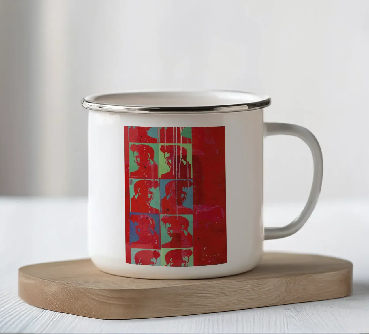 Elvis Presley Blues tazza in smalto da Andy Bridge