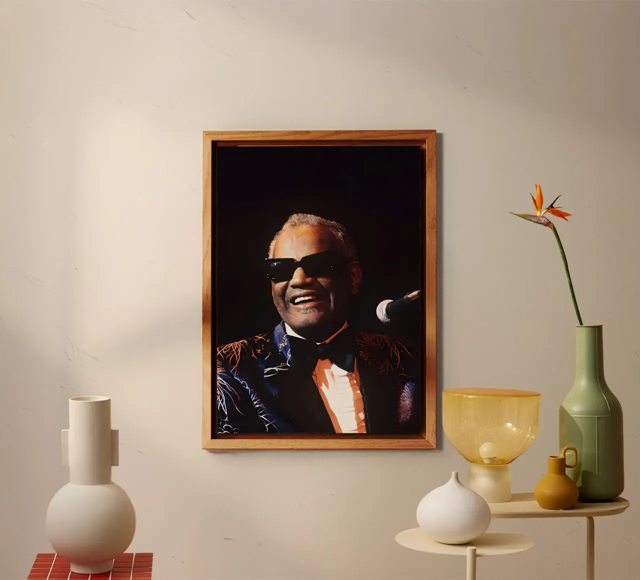 Ray Charles alluminio dibond da The Poster Hub