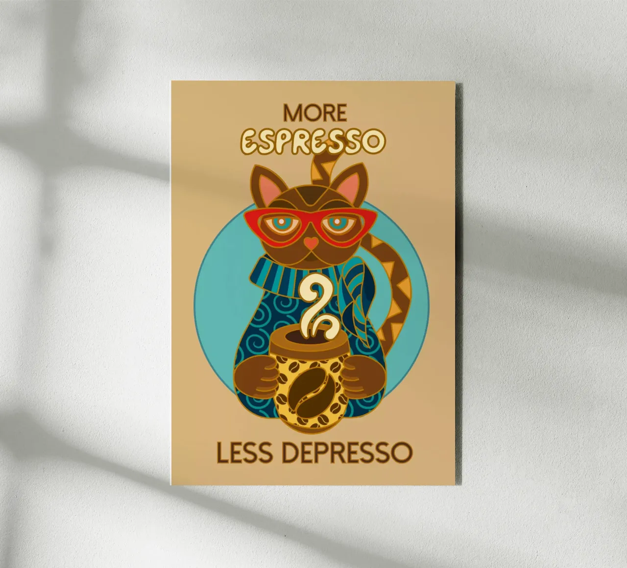 Coffee Time - More Espresso alluminio dibond da Ana Paniagua Design