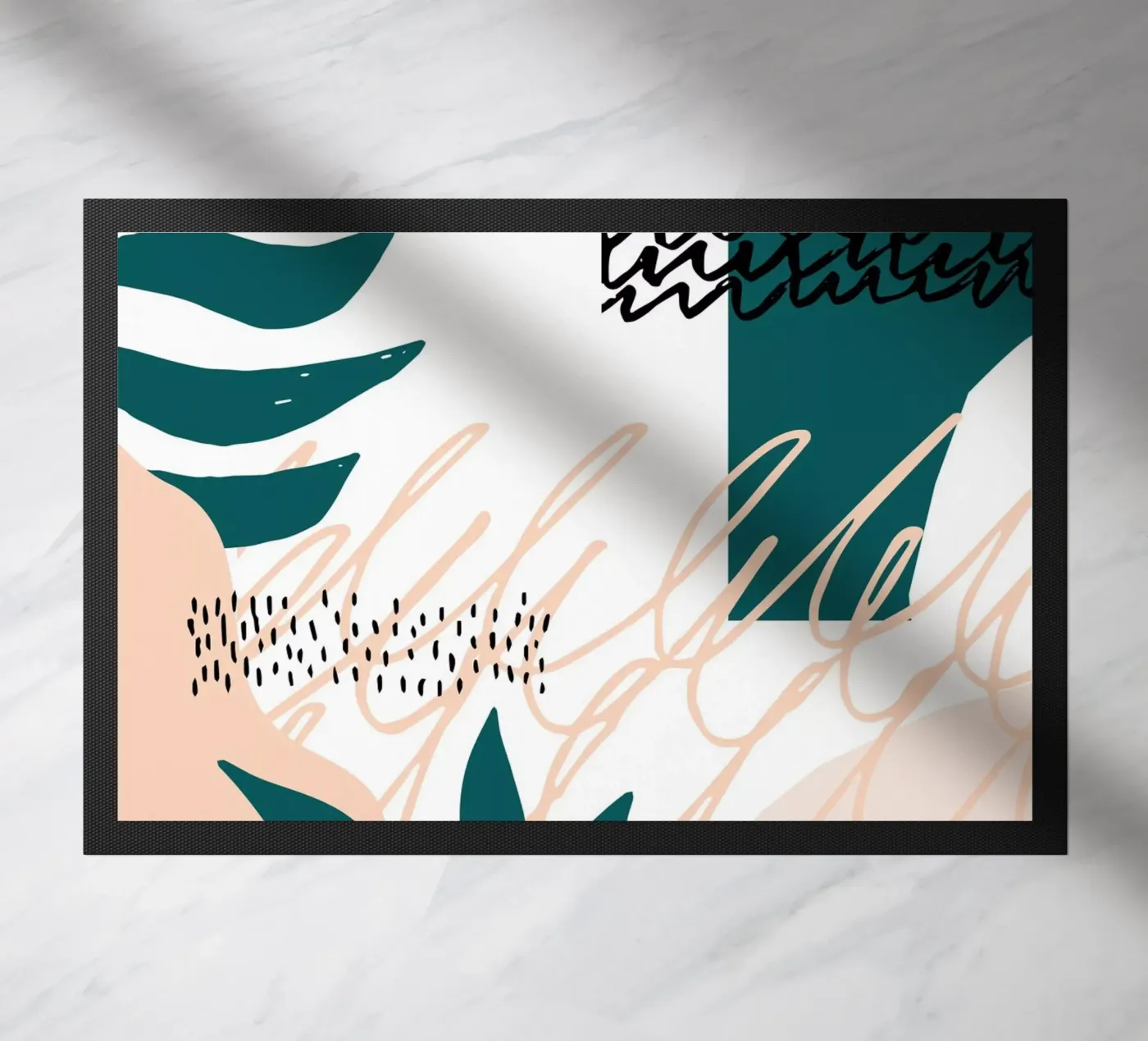 Abstract Garden doormat by Kim Hubball Studio