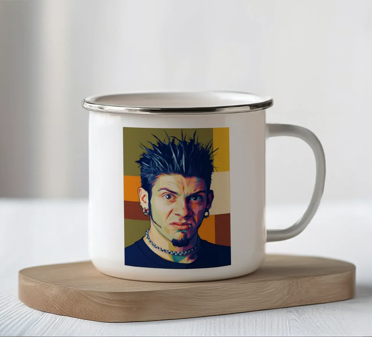 West Borland Limp Bizkit tazza in smalto da Hantamrata