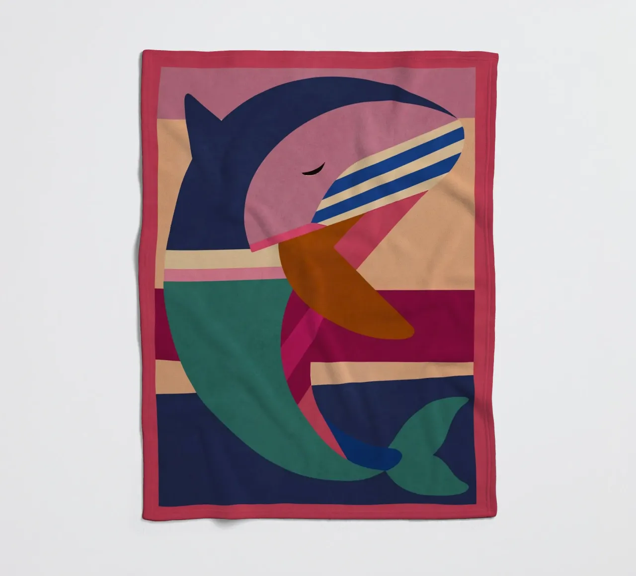 Delfino geometrico coperta in pile da Gaite