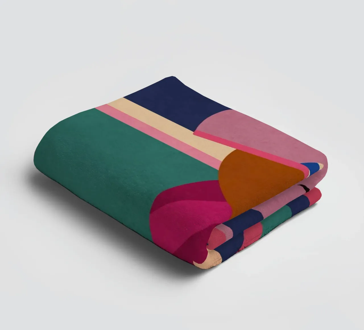 Geometrischer Delphin Handtuch von Gaite