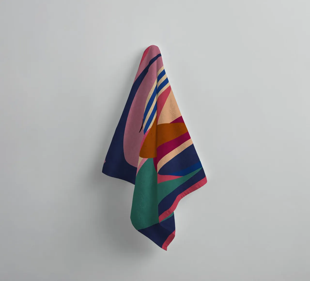 Geometrischer Delphin Handtuch von Gaite