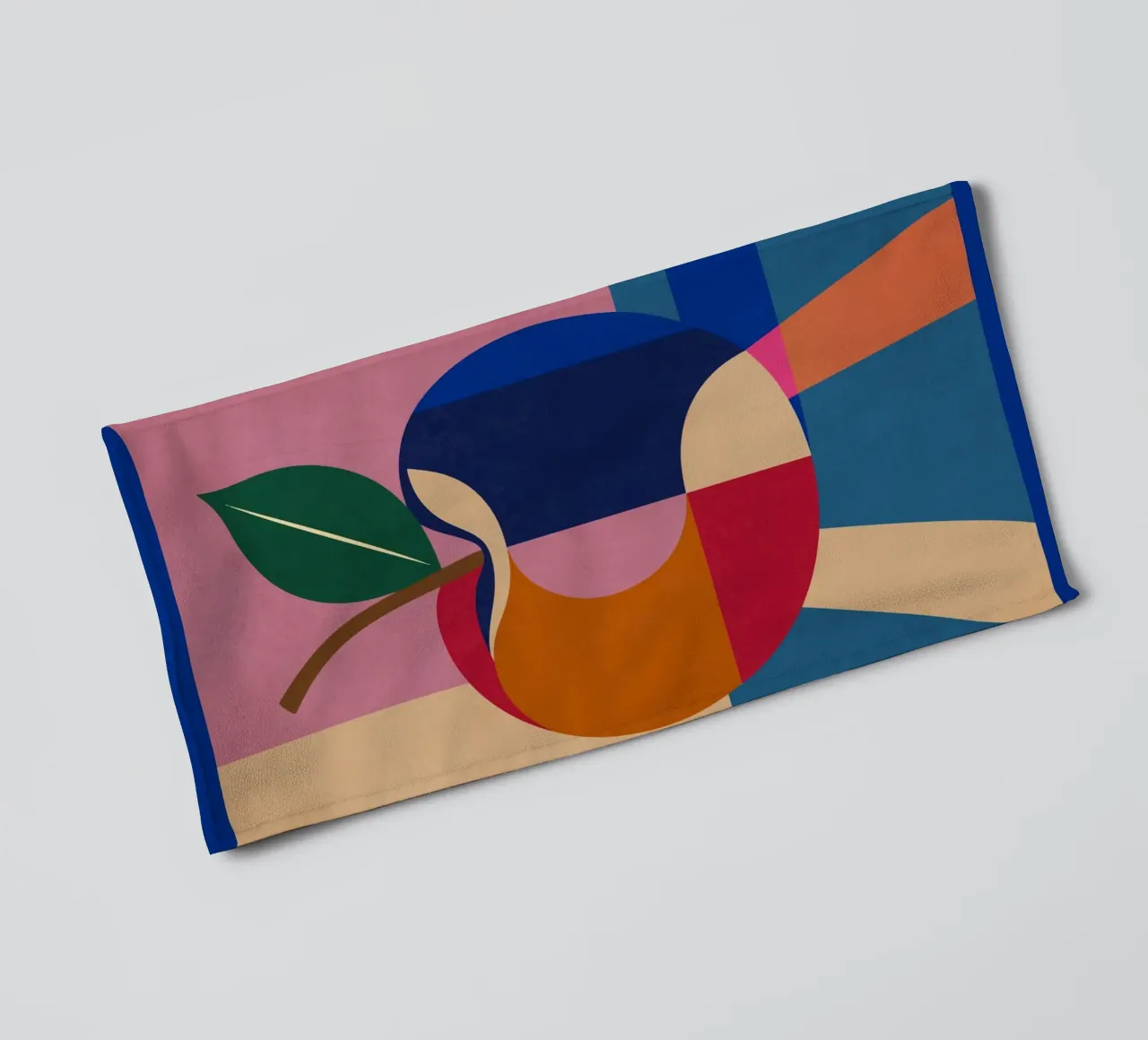 Geometrischer Apfel Handtuch von Gaite