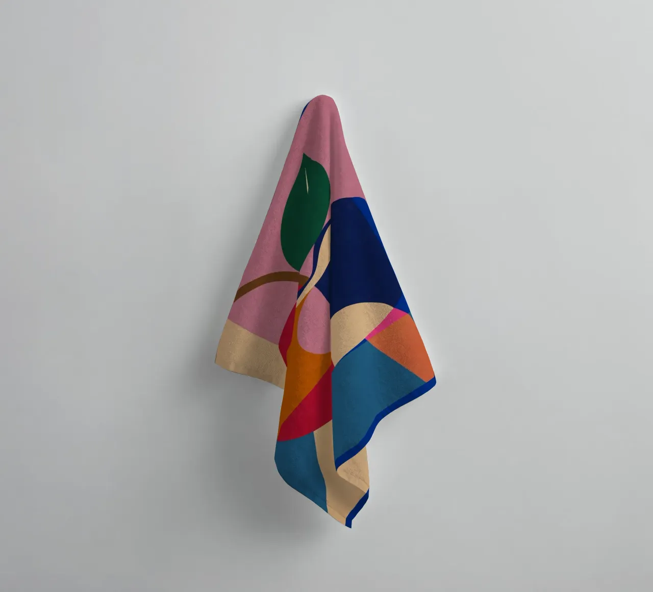 Geometrischer Apfel Handtuch von Gaite