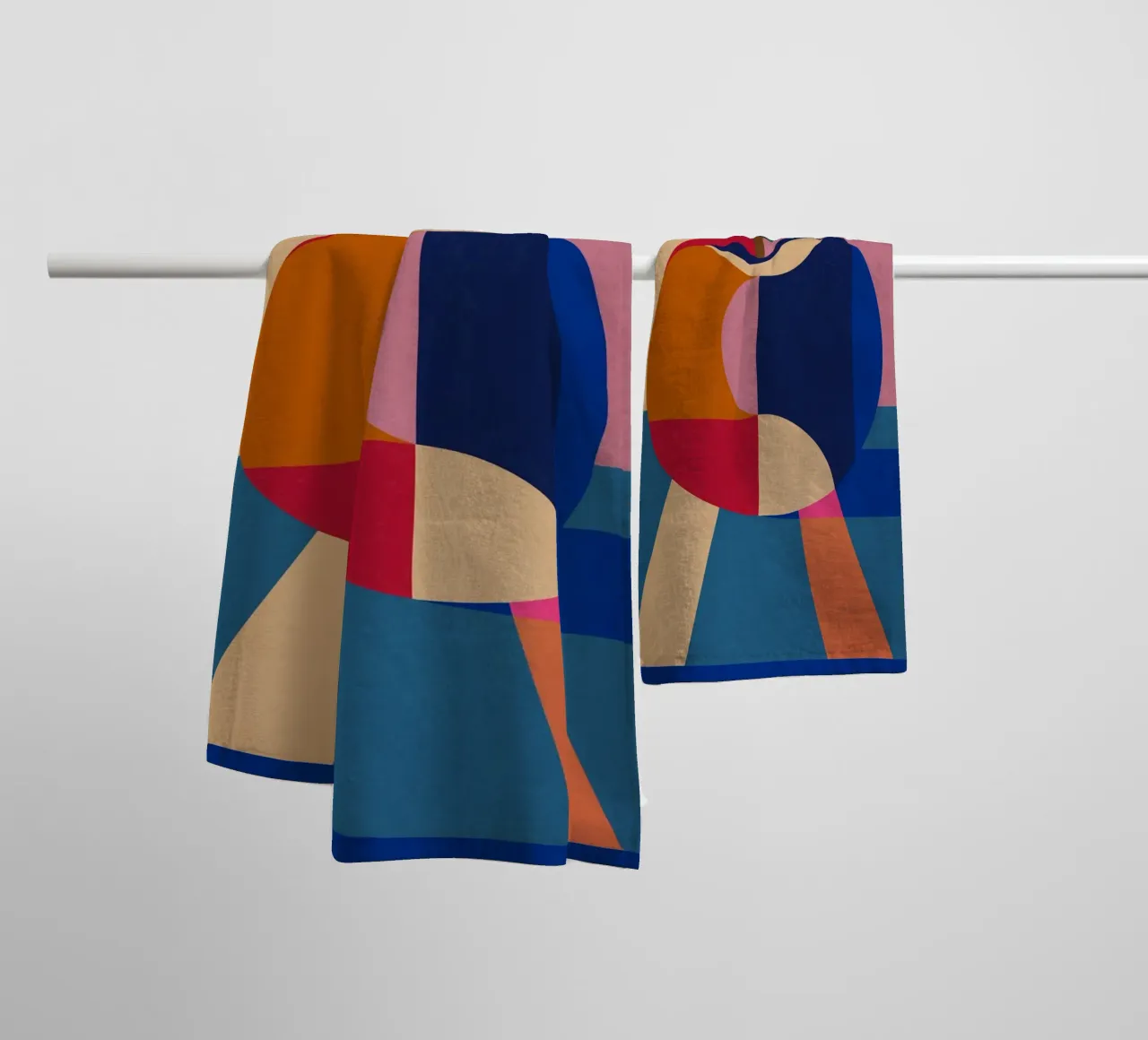 Geometrischer Apfel Handtuch von Gaite