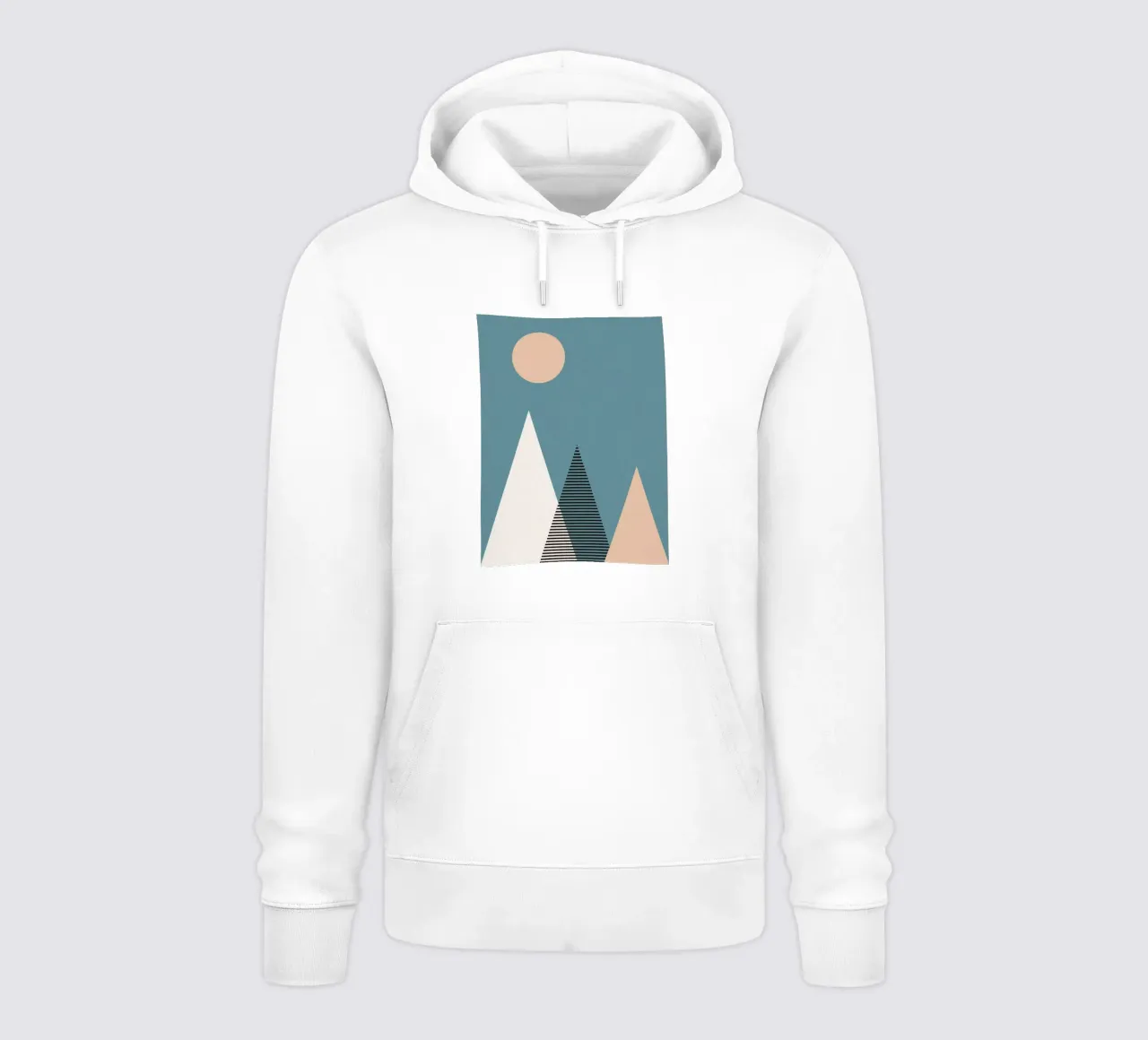 Geometric Mountains felpa con cappuccio da Kim Hubball Studio