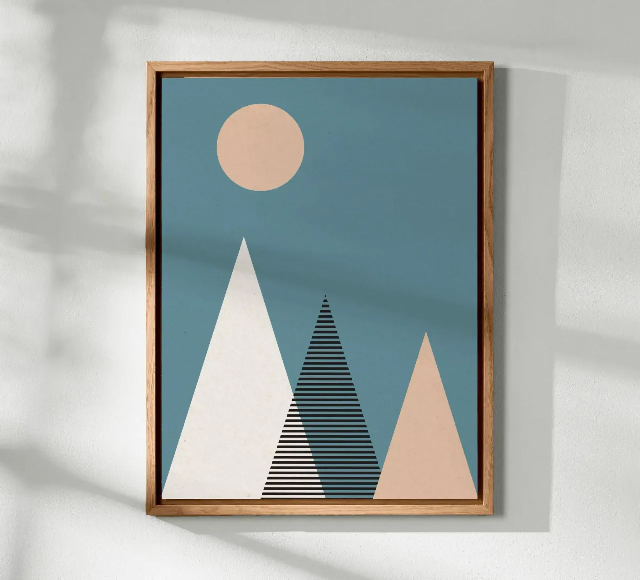 Geometric Mountains alluminio dibond da Kim Hubball Studio