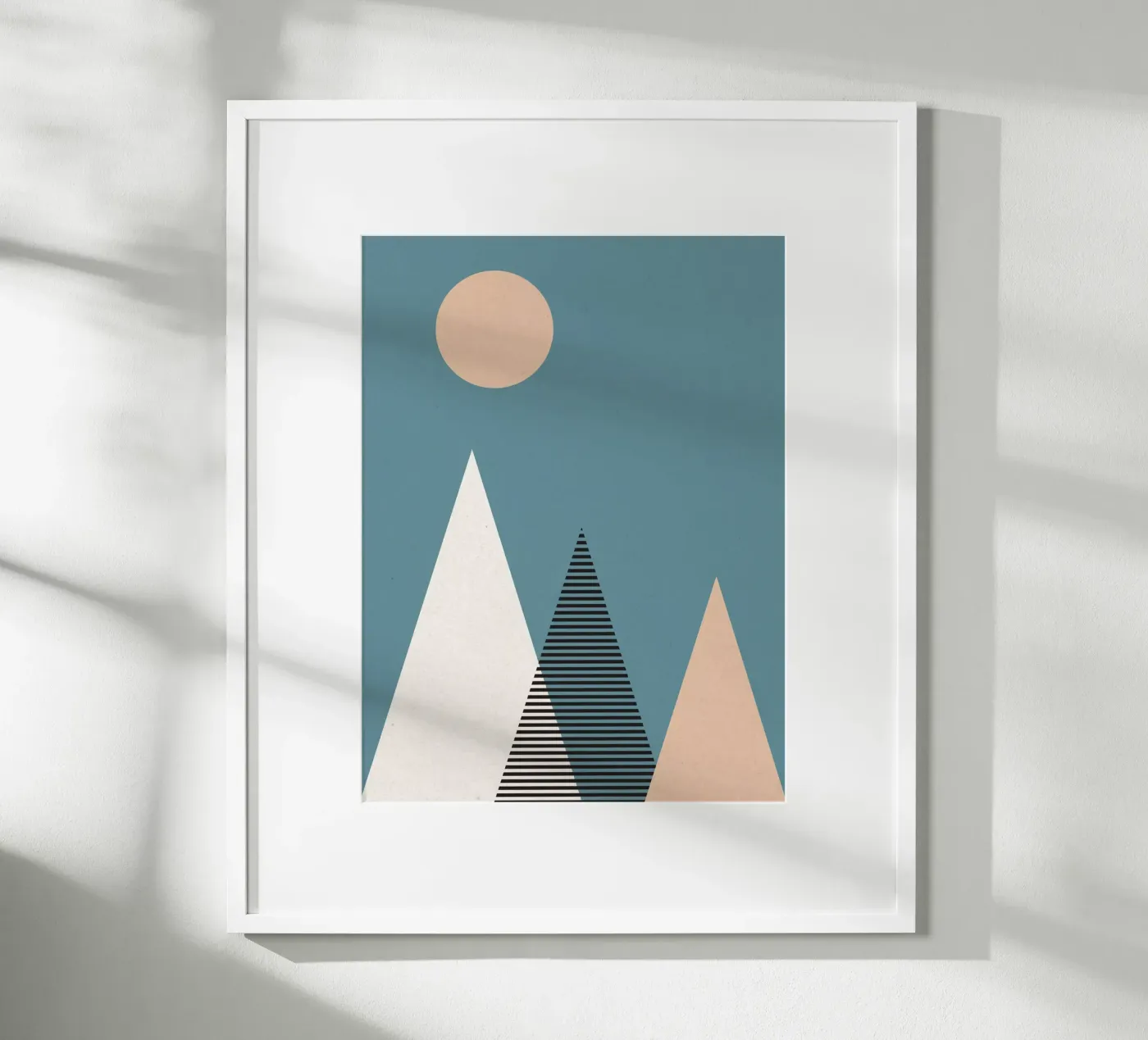 Geometric Mountains poster by Kim Hubball Studio