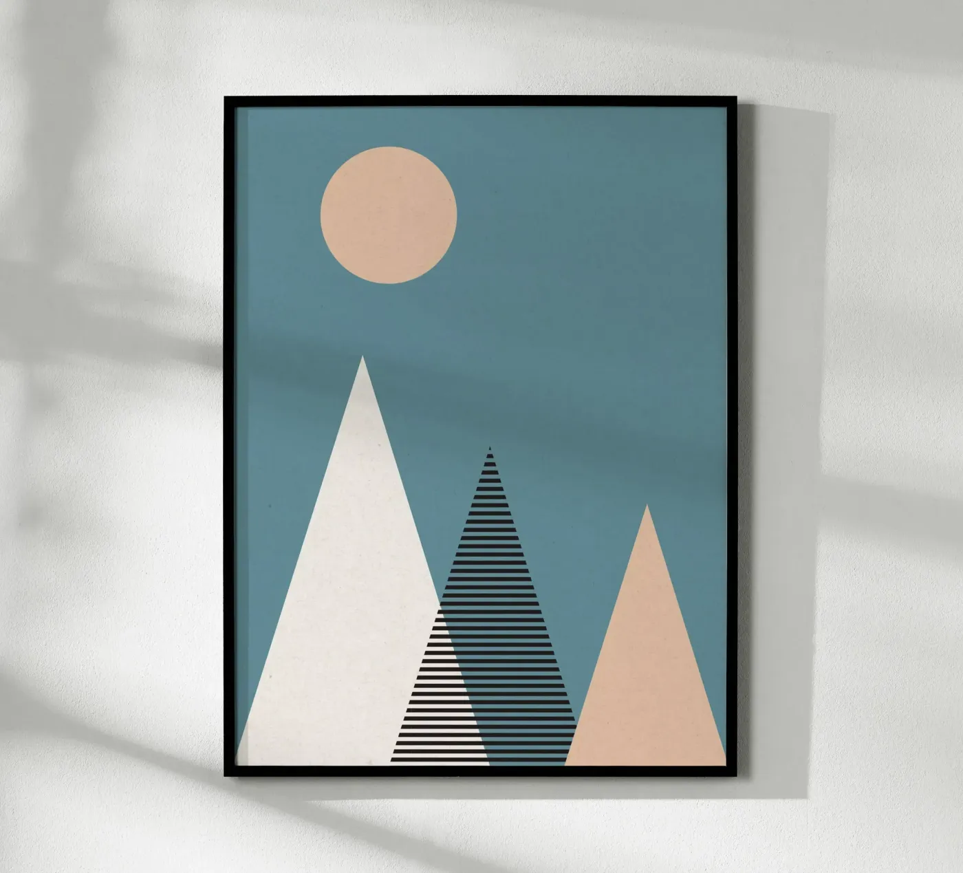 Geometric Mountains poster by Kim Hubball Studio