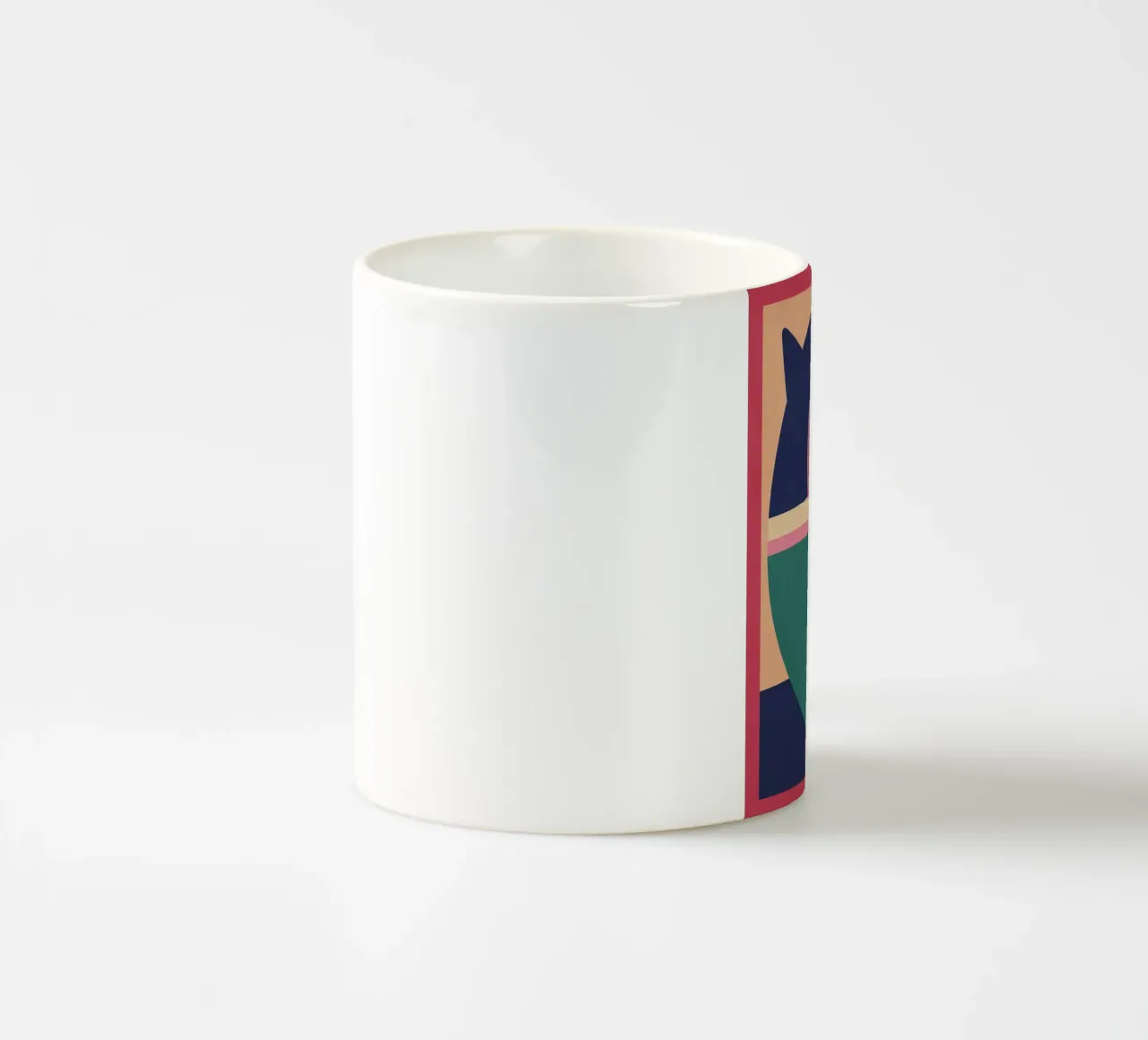 Geometrischer Delphin 2 Keramik Tasse von Gaite
