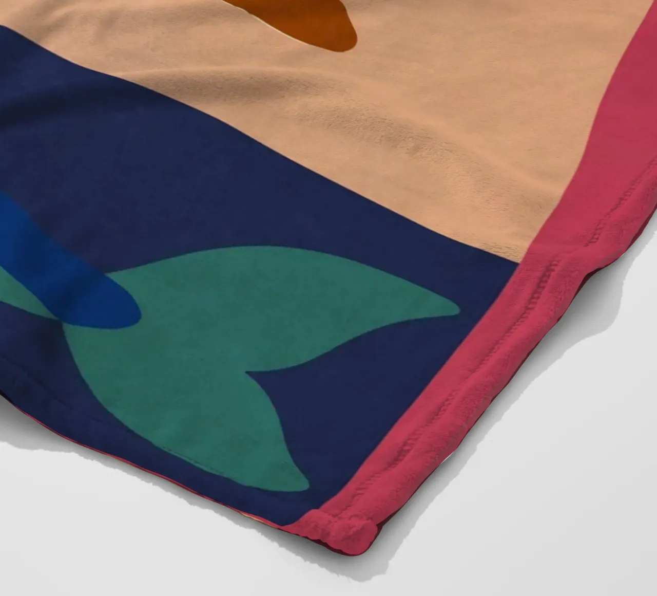 Geometrischer Delphin 2 Fleecedecke von Gaite