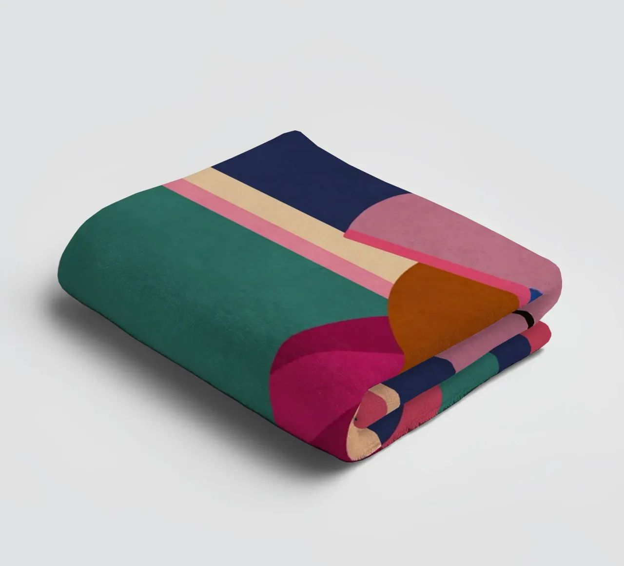 Geometrischer Delphin 2 Handtuch von Gaite