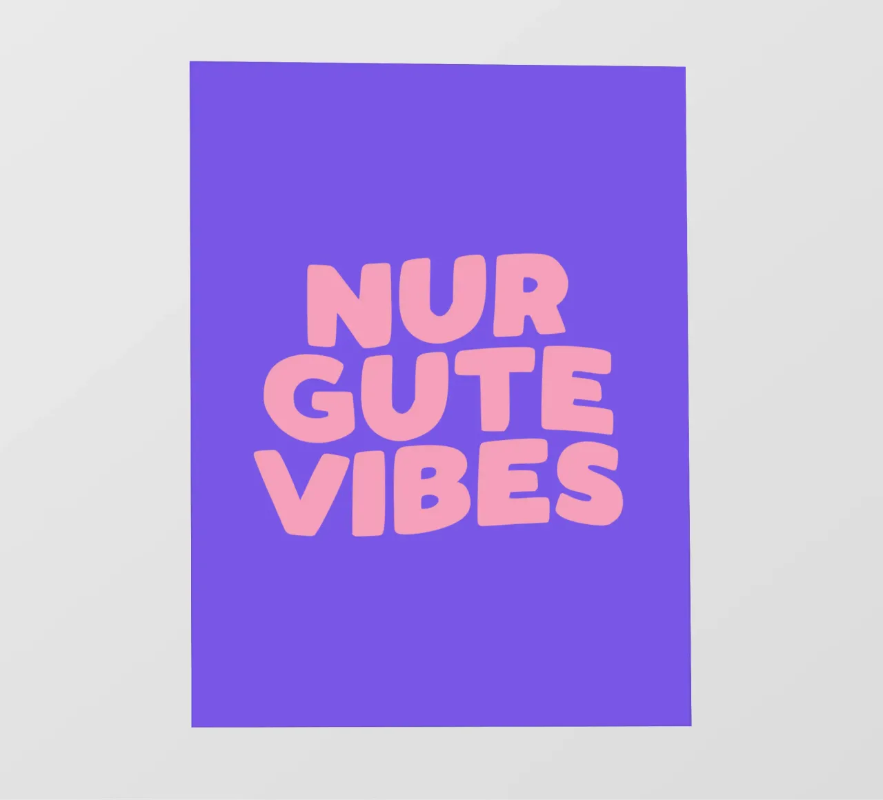Nur Gute Vibes telo in pvc da THE MOTIVATED TYPE