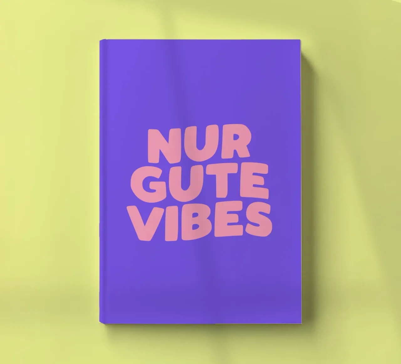 Nur Gute Vibes notebook by THE MOTIVATED TYPE