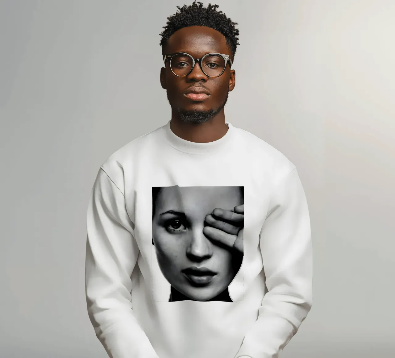Kate Moss un ojo sudadera de vintage singer
