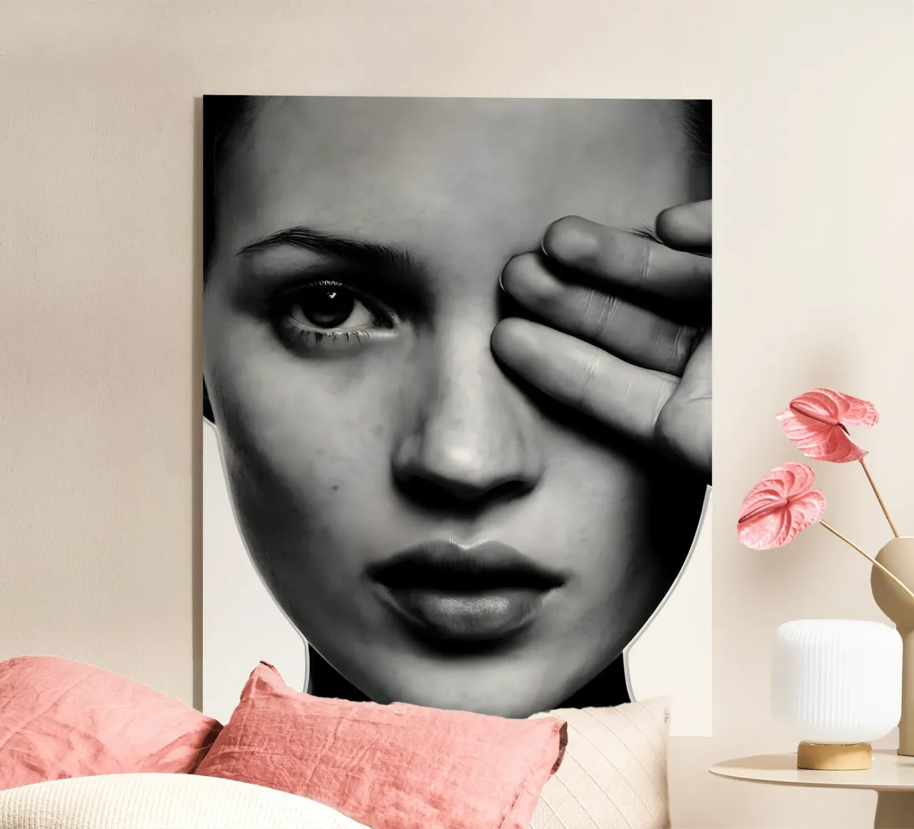 Kate Moss un ojo metacrilato de vintage singer