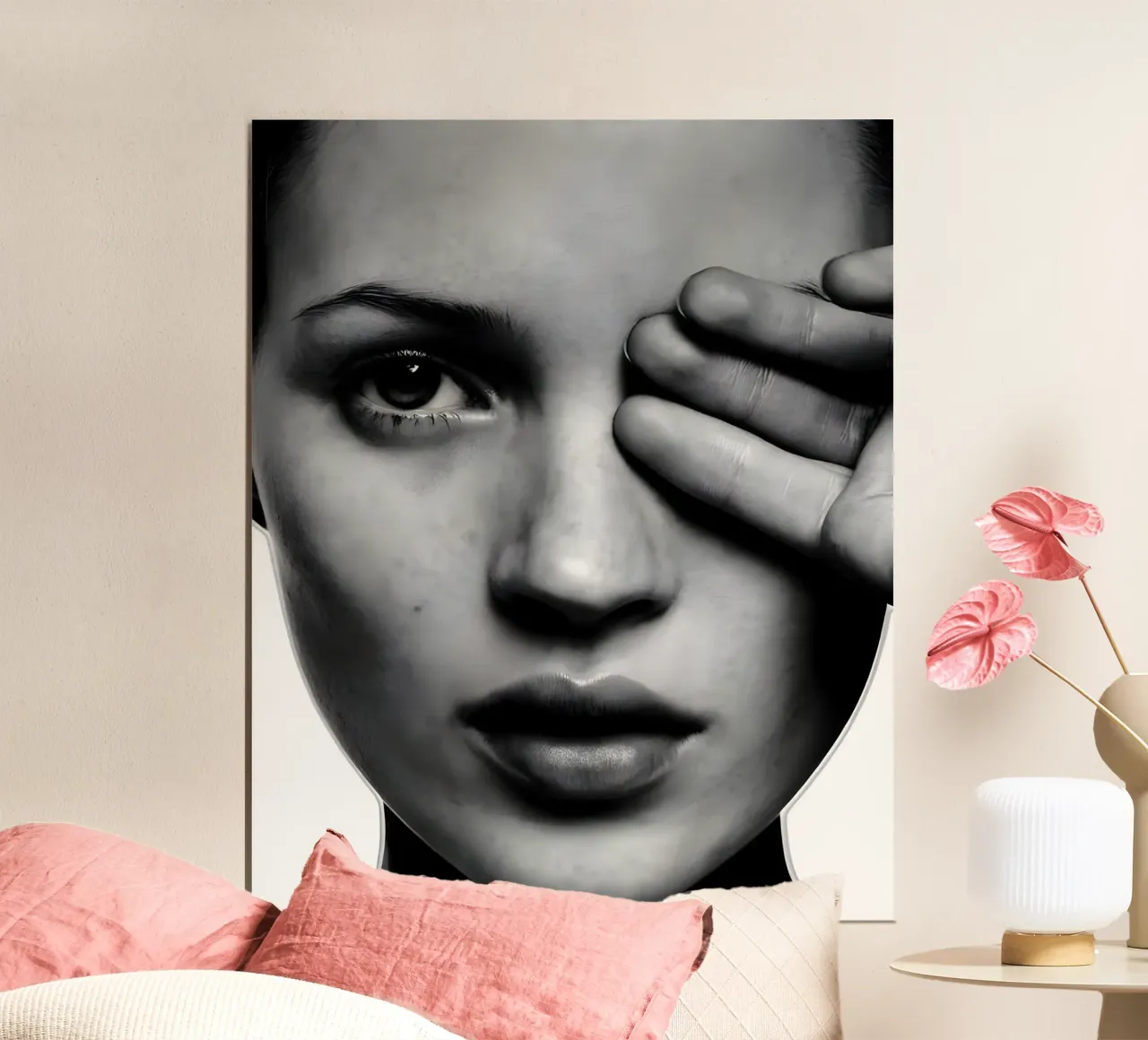 Kate Moss un ojo hahnemühle de vintage singer