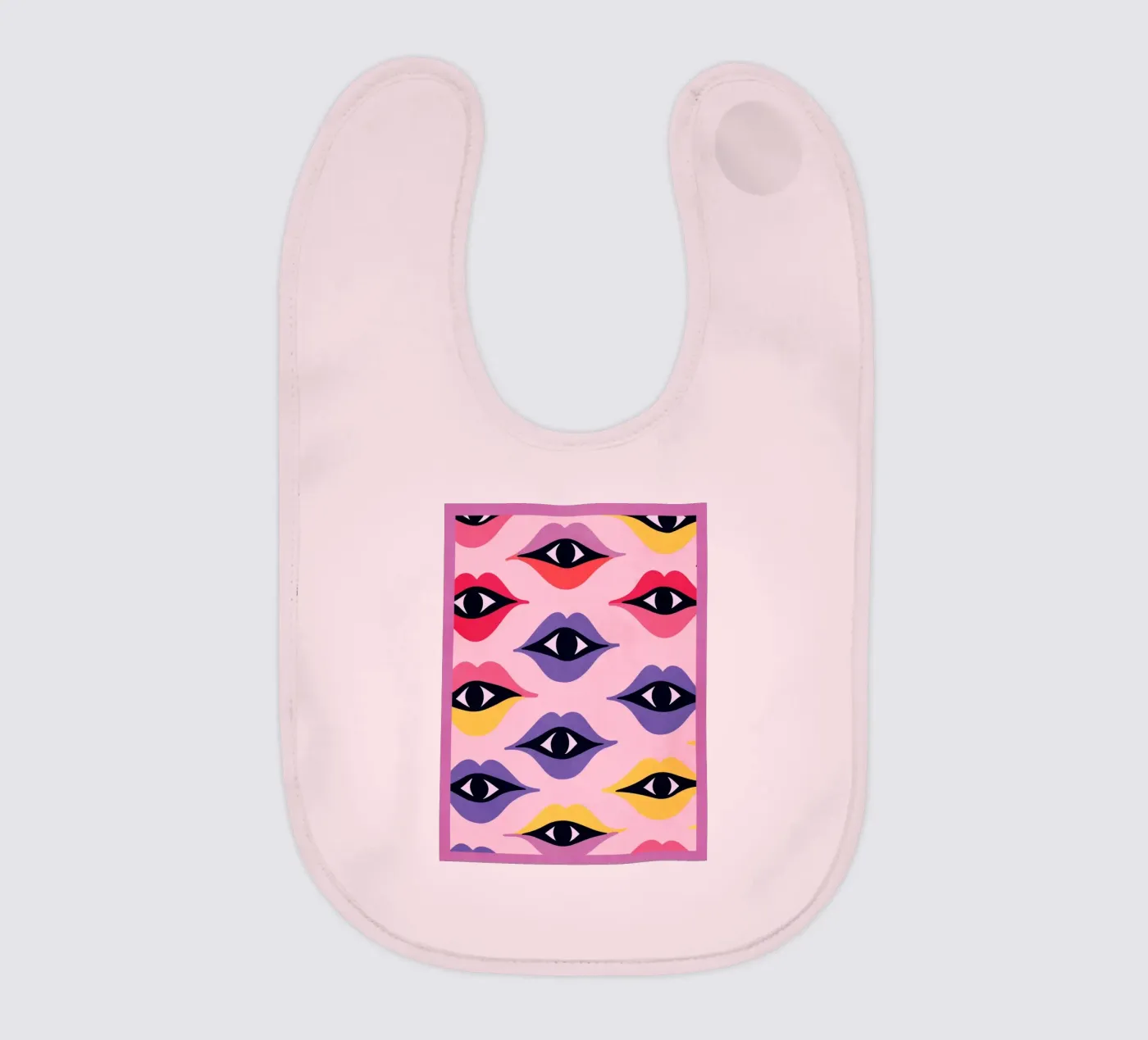 Eyes and Lips baby bib by Gaite