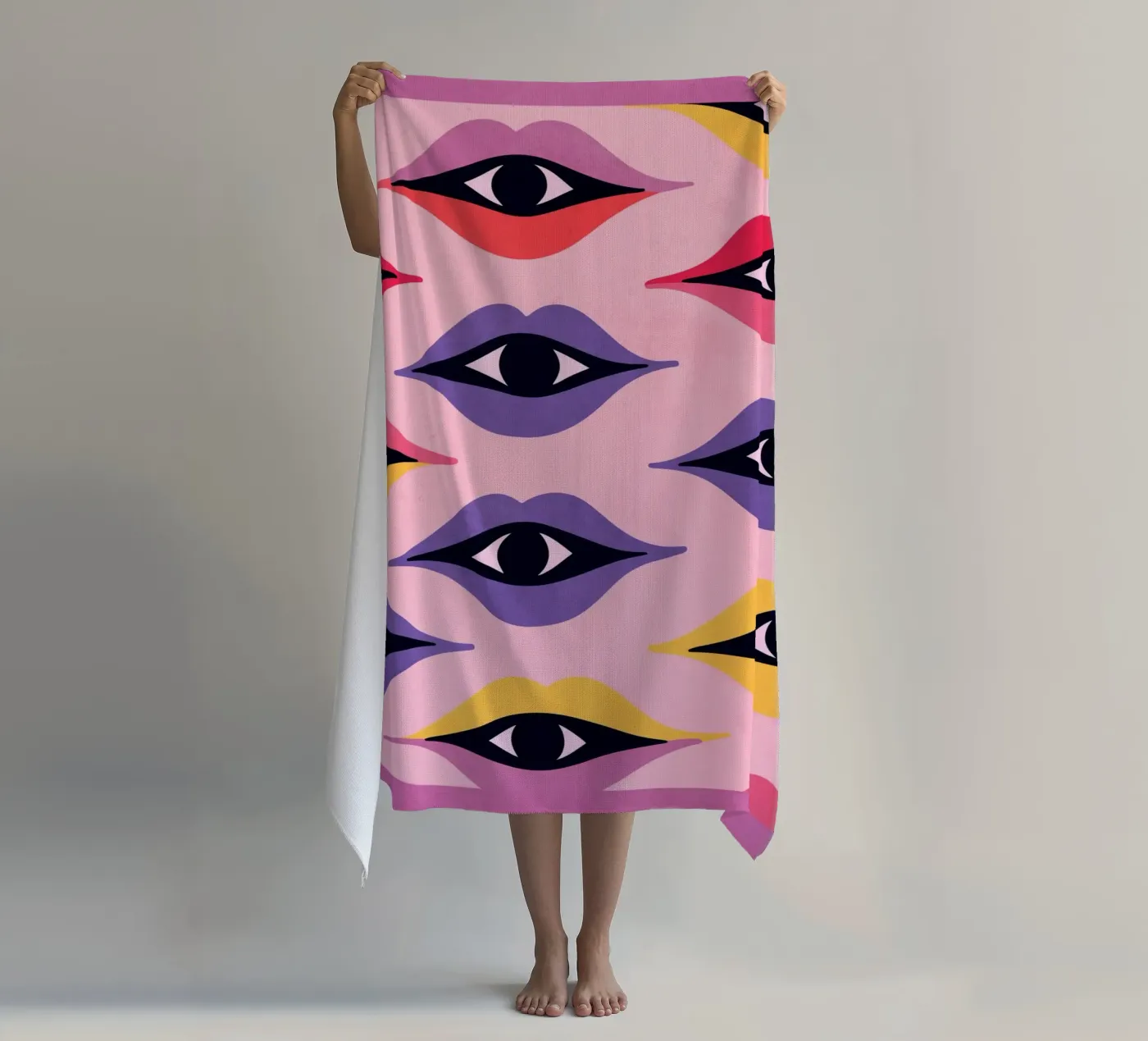 Occhi e labbra telo mare da Gaite