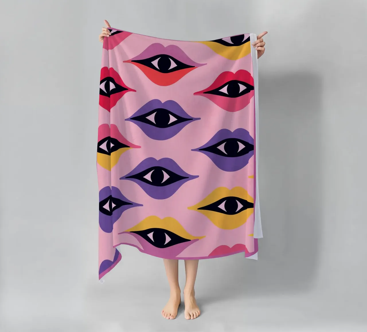 Occhi e labbra telo mare da Gaite