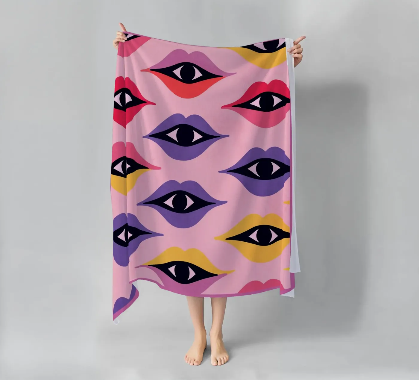 Occhi e labbra telo mare da Gaite