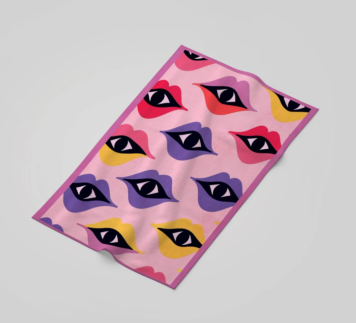 Occhi e labbra telo mare da Gaite