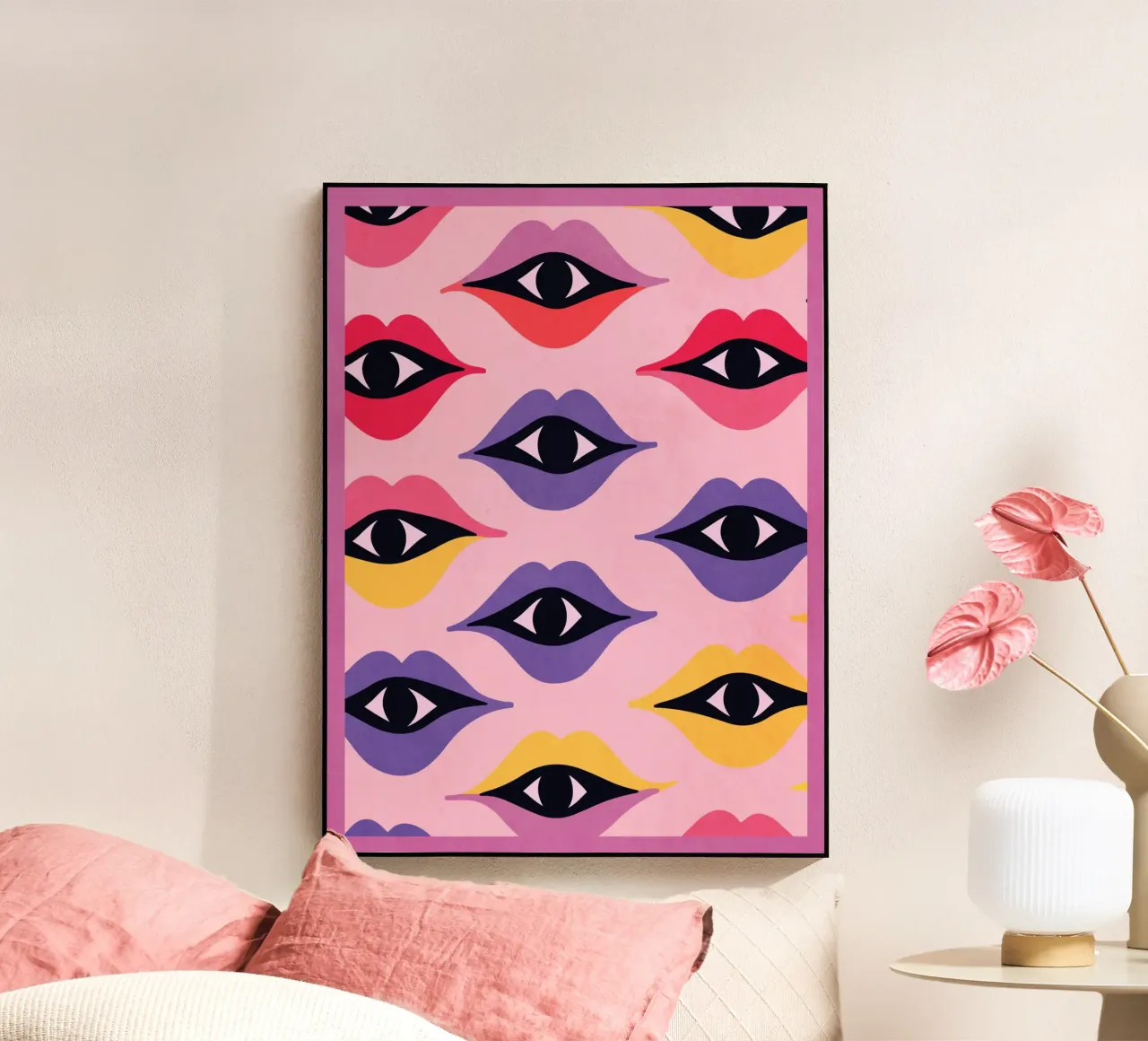 Occhi e labbra plexiglass da Gaite