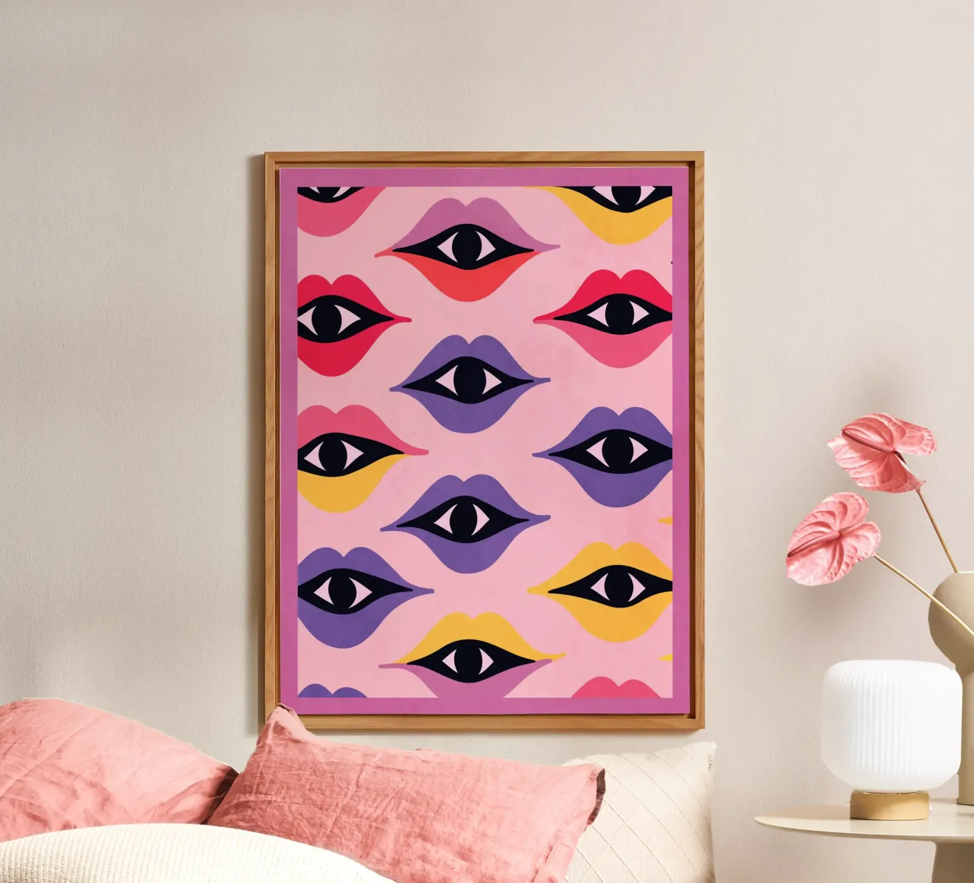 Occhi e labbra pannello forex da Gaite