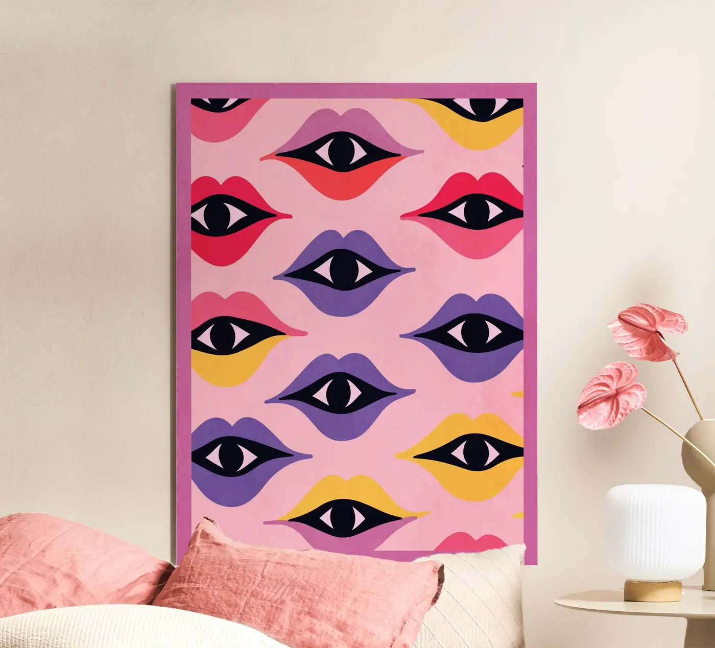 Occhi e labbra pannello forex da Gaite