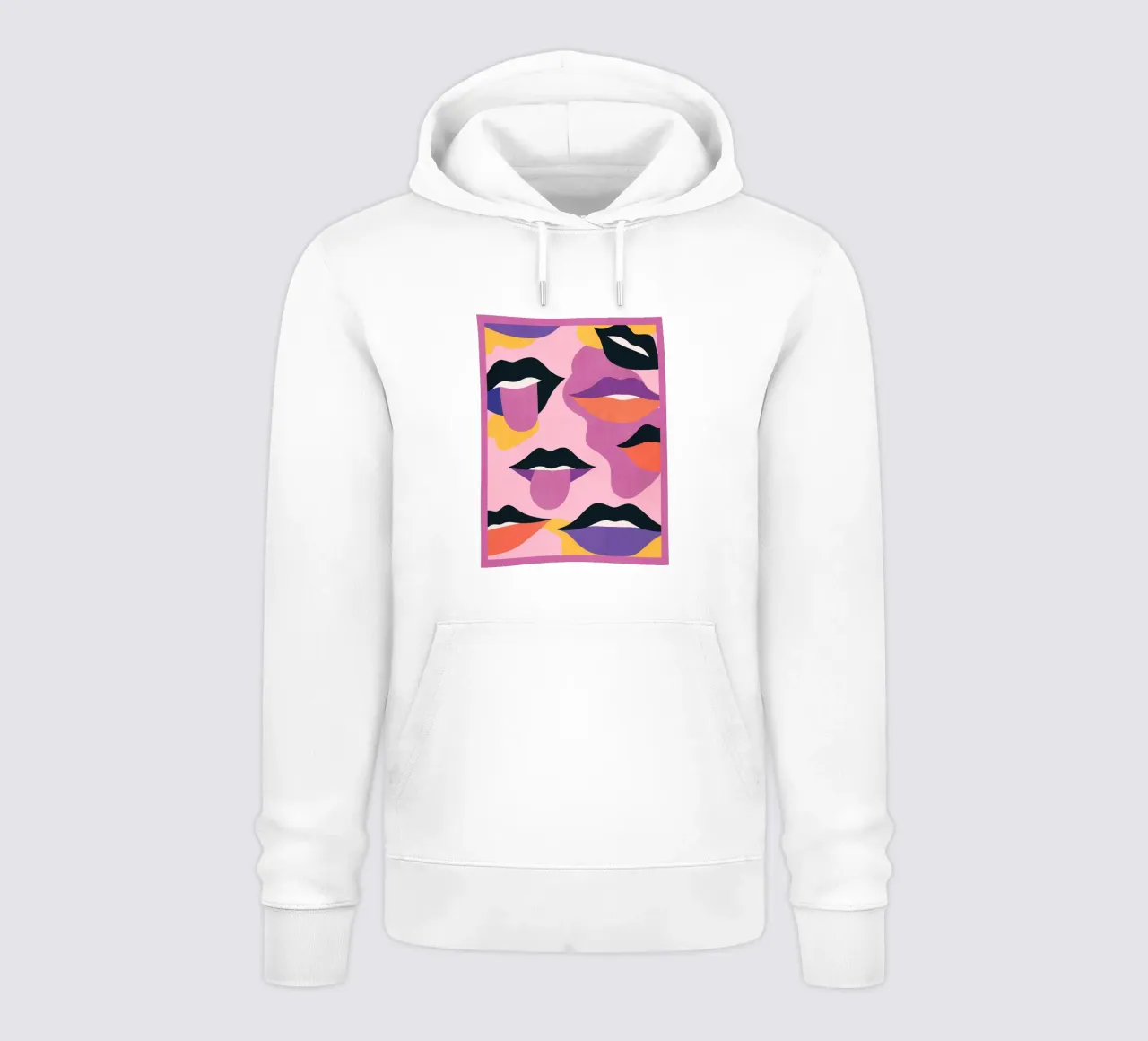 Labbra pop art felpa con cappuccio da Gaite