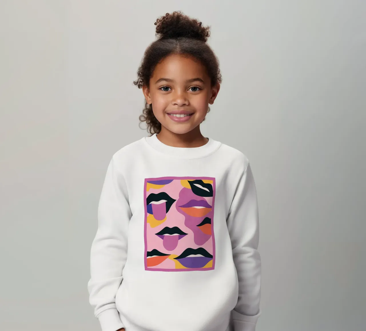 Labbra pop art felpa bambino da Gaite