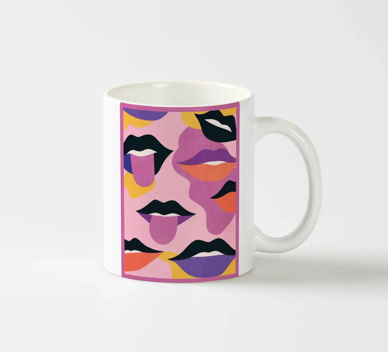 Labbra pop art tazza in ceramica da Gaite