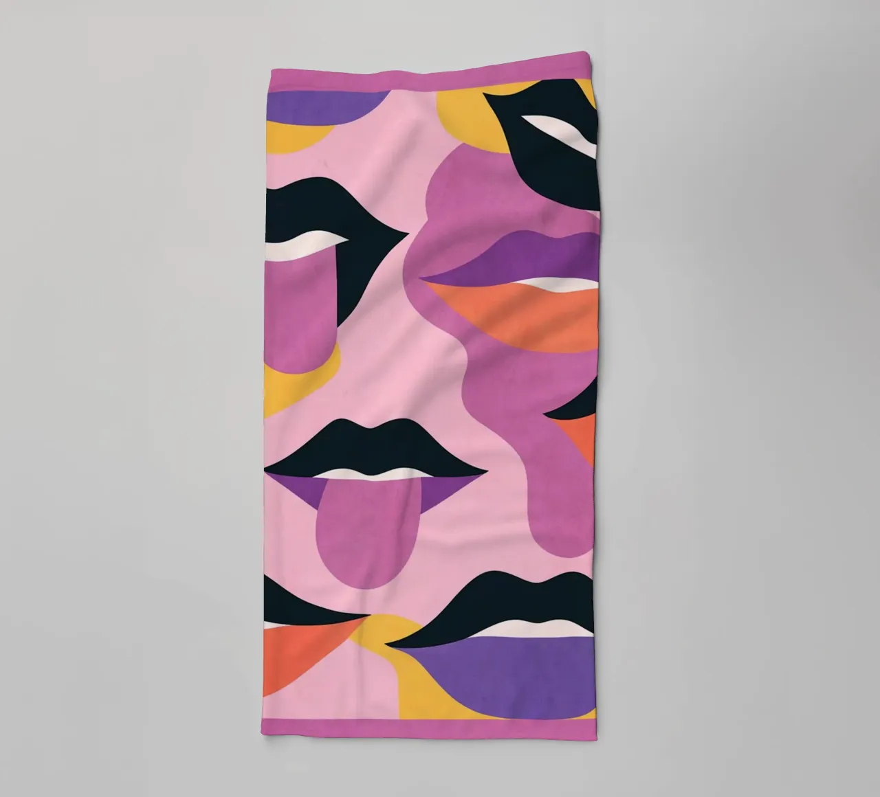 Labbra pop art asciugamano da bagno da Gaite