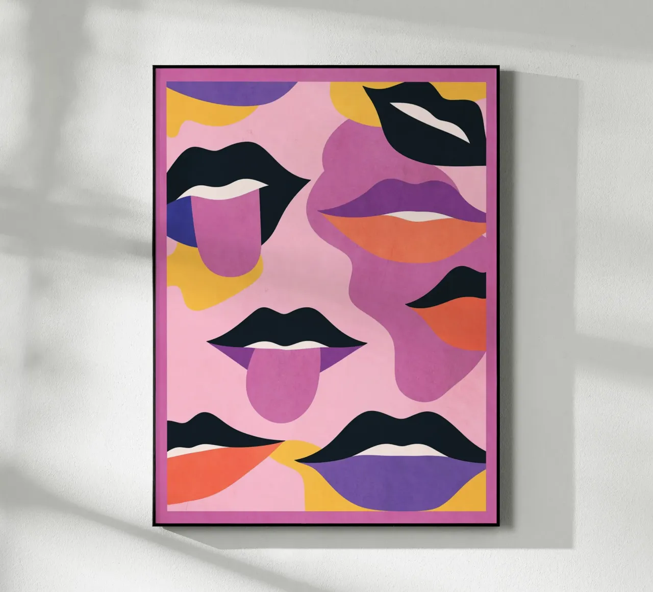 Labbra pop art plexiglass da Gaite