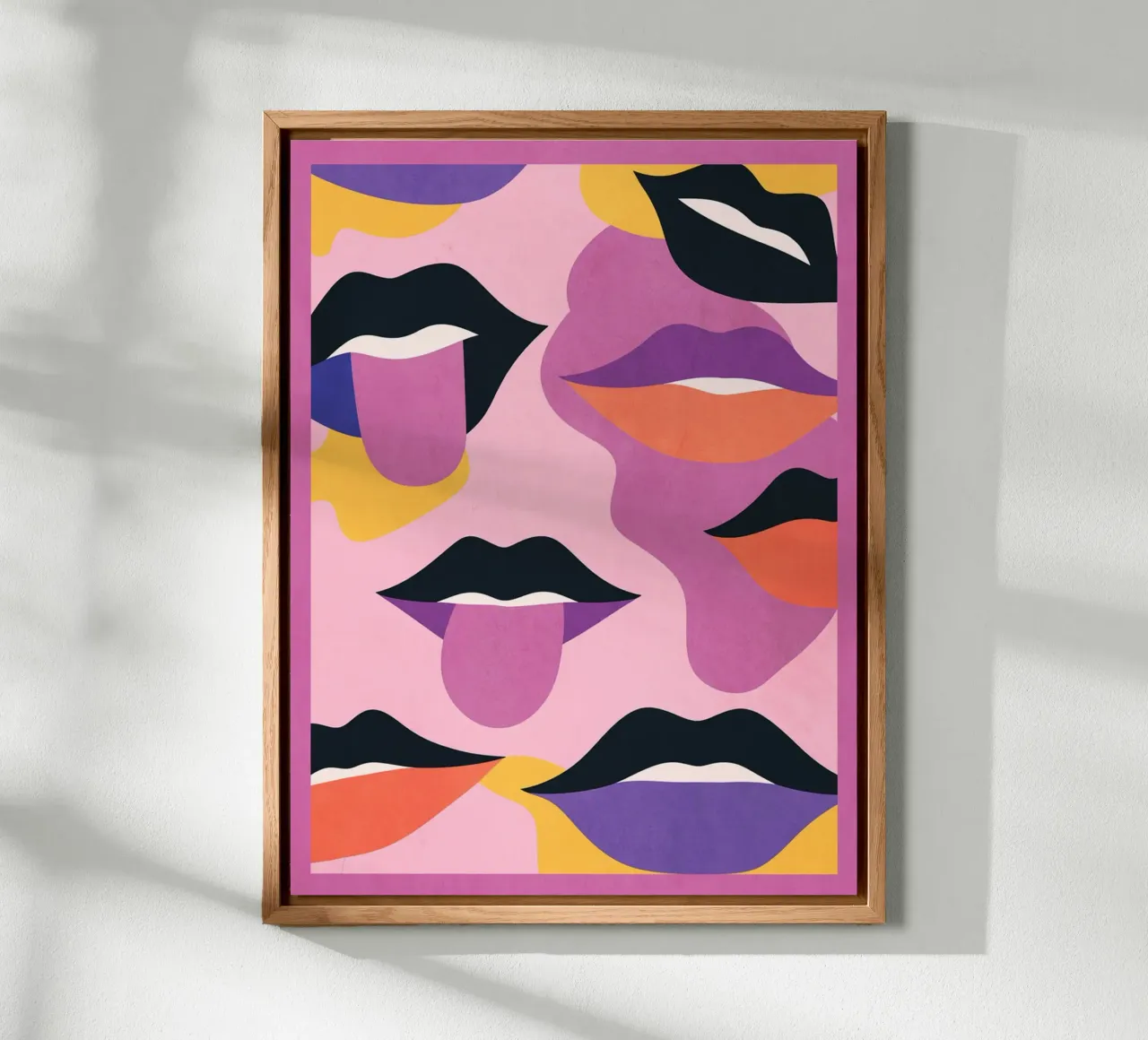 Labbra pop art alluminio dibond da Gaite
