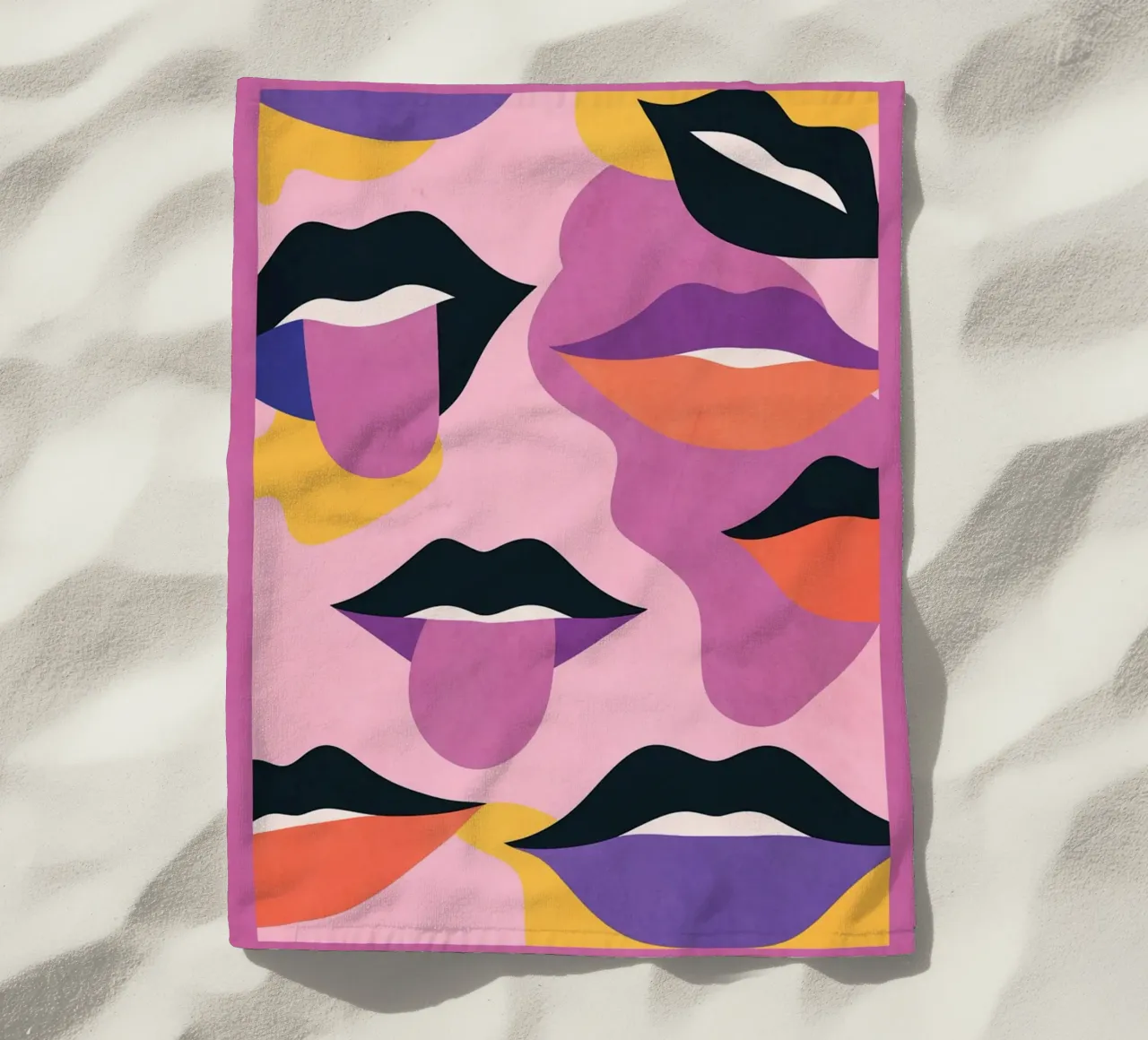 Labbra pop art telo mare da Gaite