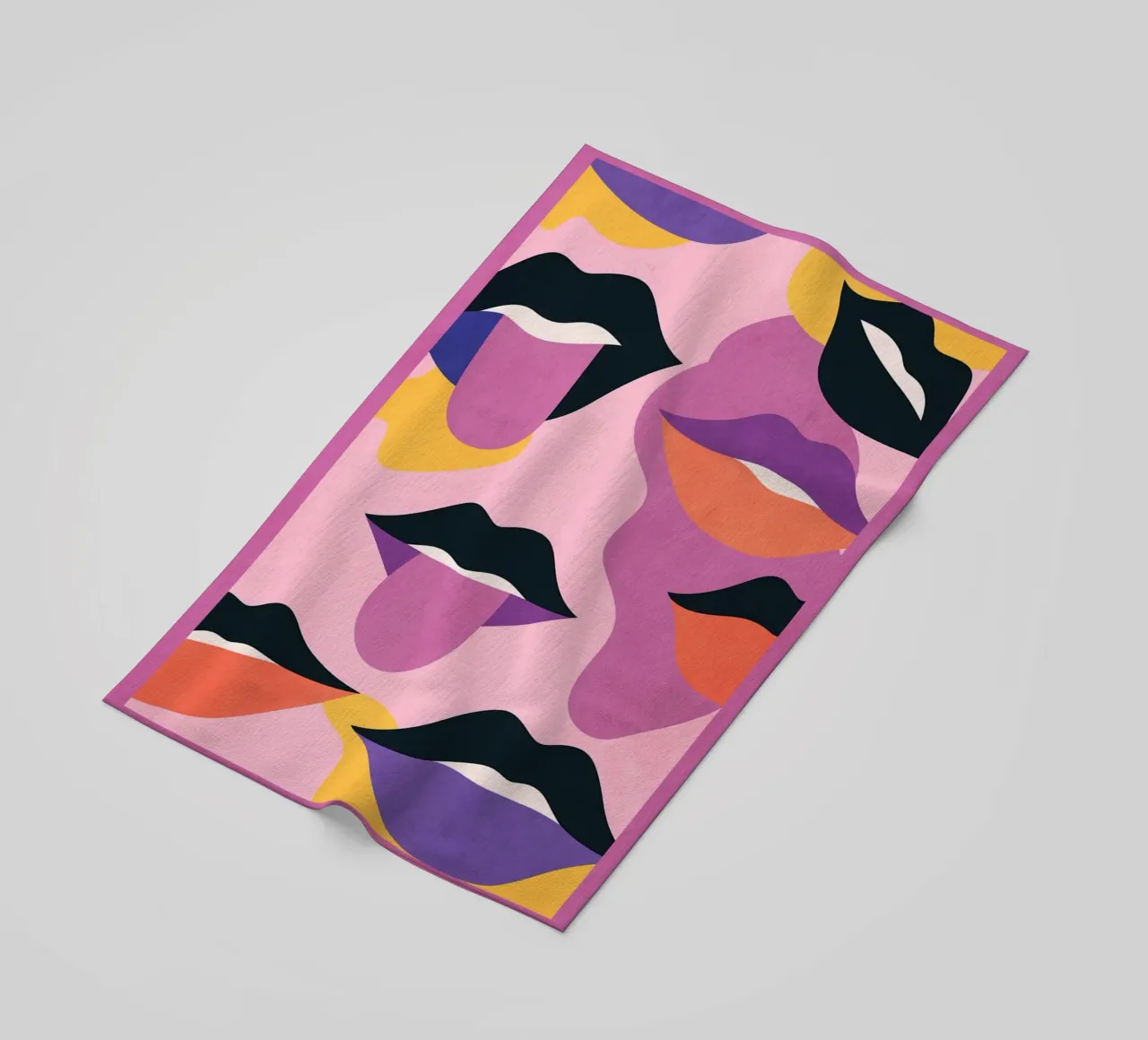 Labbra pop art telo mare da Gaite