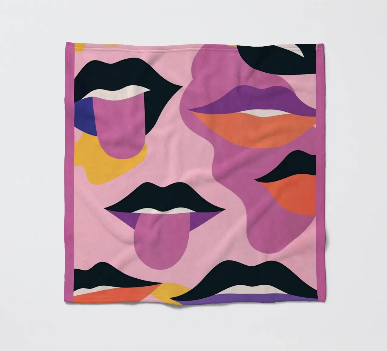 Labbra pop art coperta in pile da Gaite