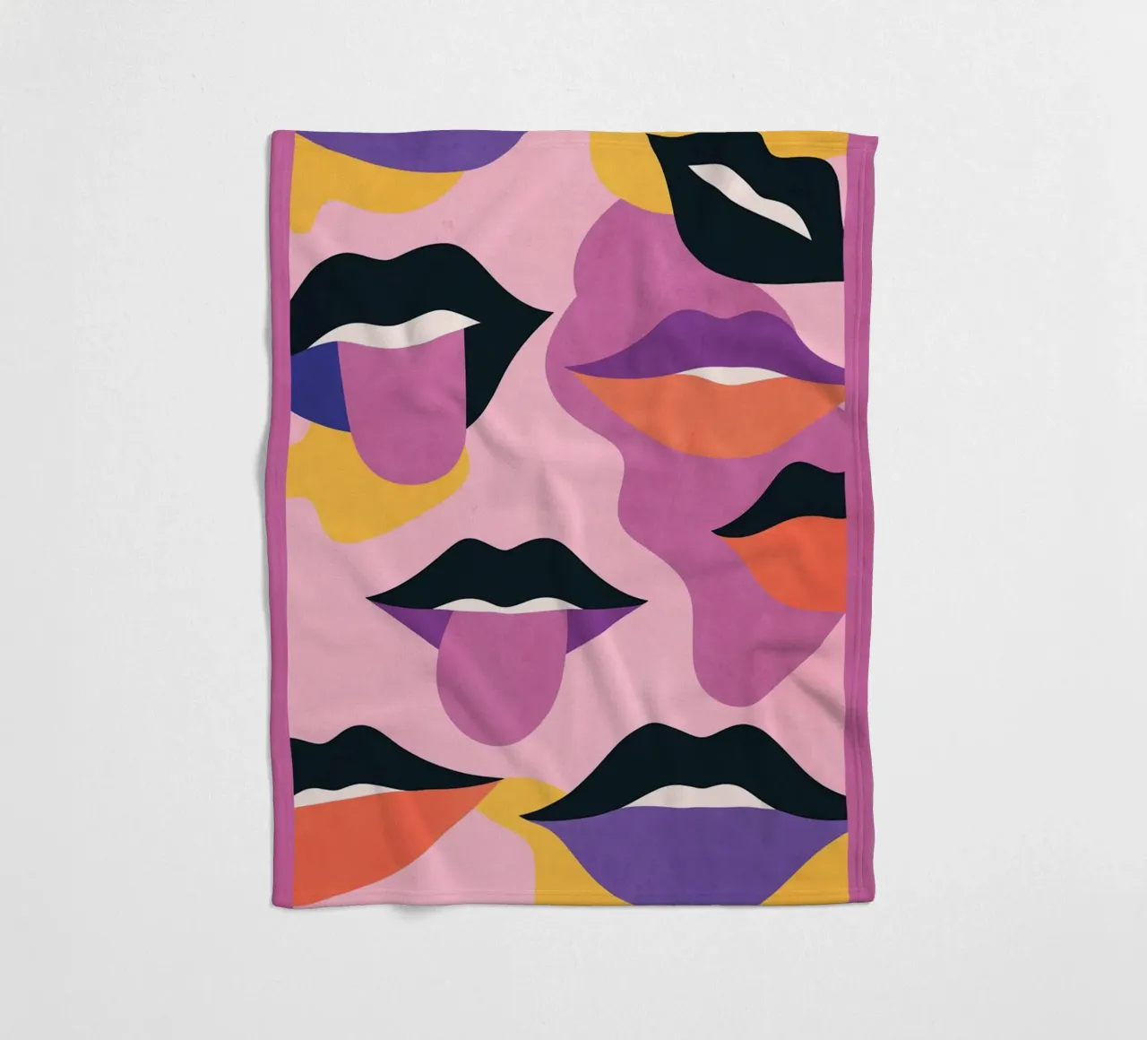 Labbra pop art coperta in pile da Gaite