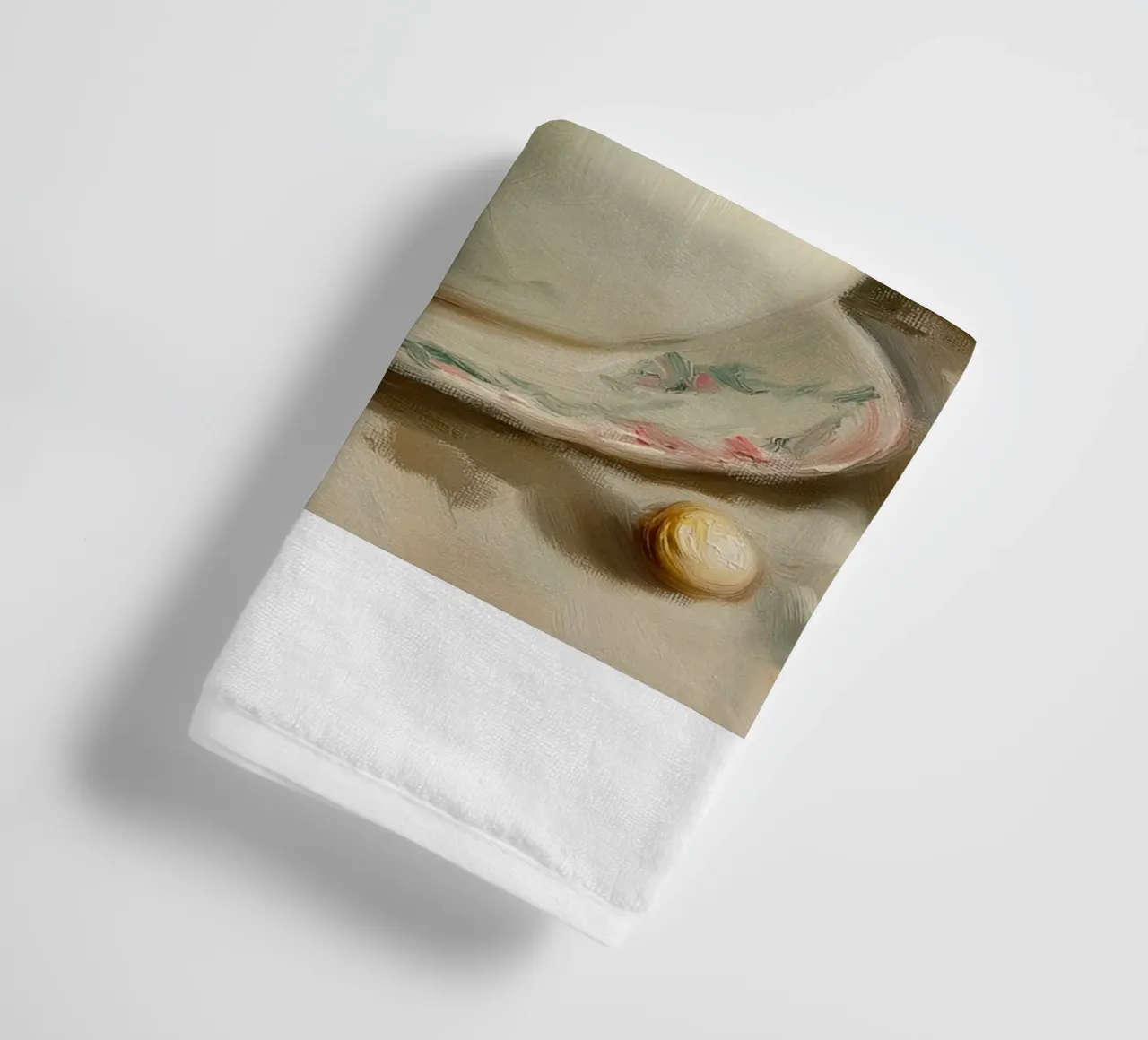 Schneemann Hot Cocoa Kunstdruck Handtuch von Cozy Vibes