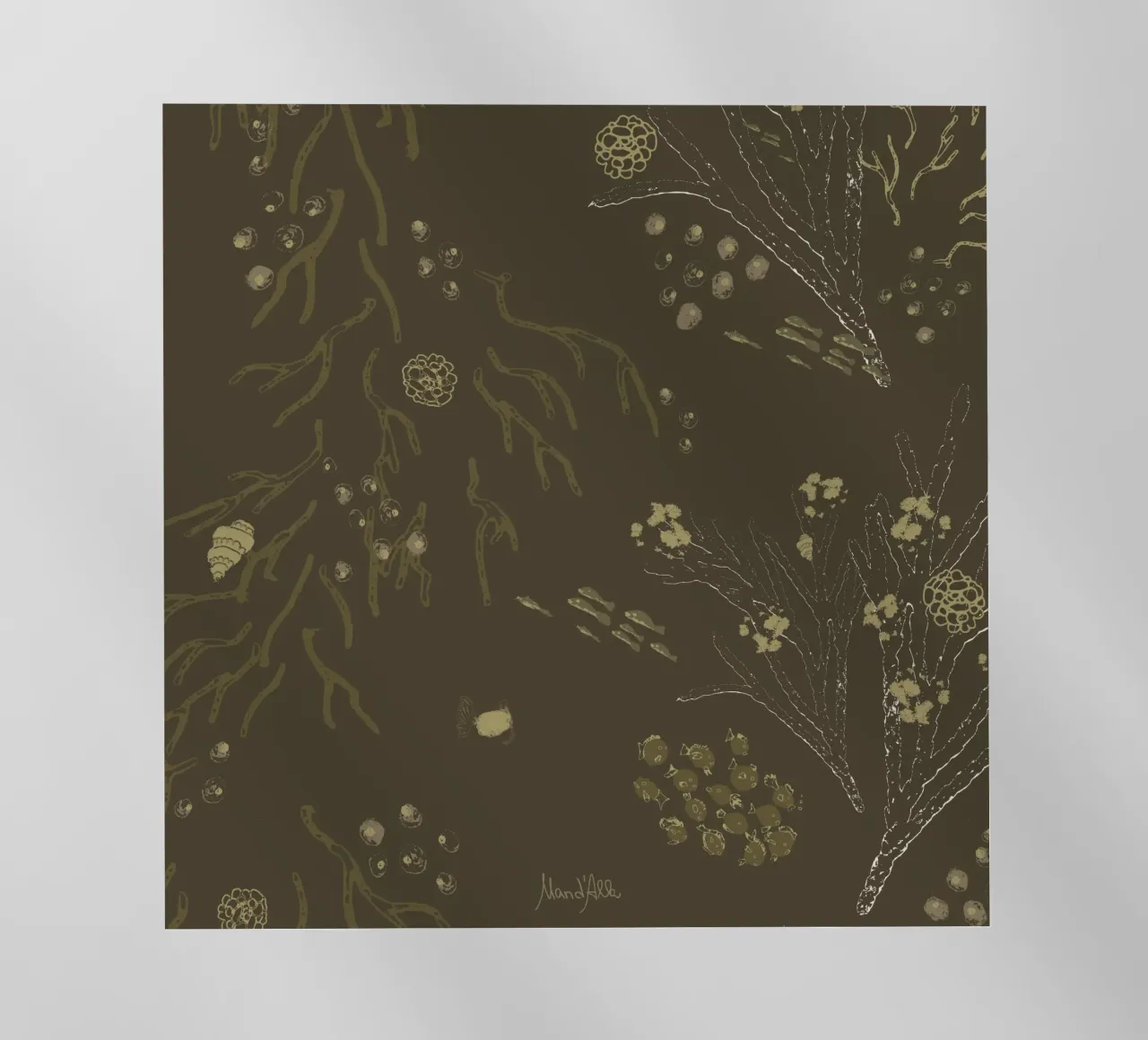 Submerged Sanctuary pellicola backlit da Mandalla Pattern