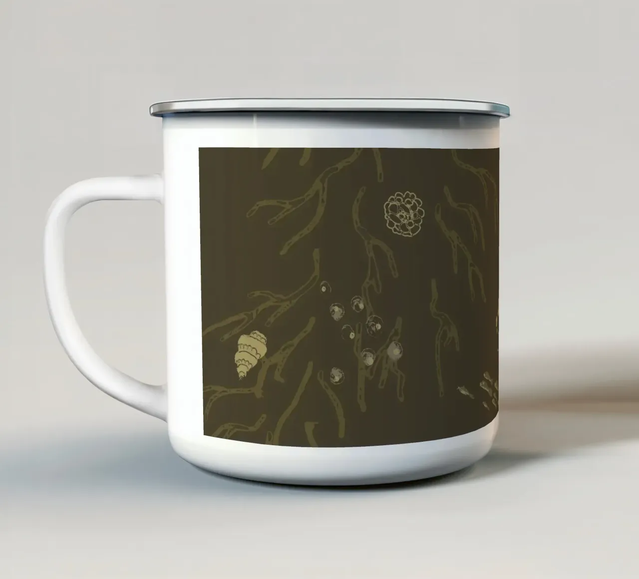 Submerged Sanctuary tazza in smalto da Mandalla Pattern