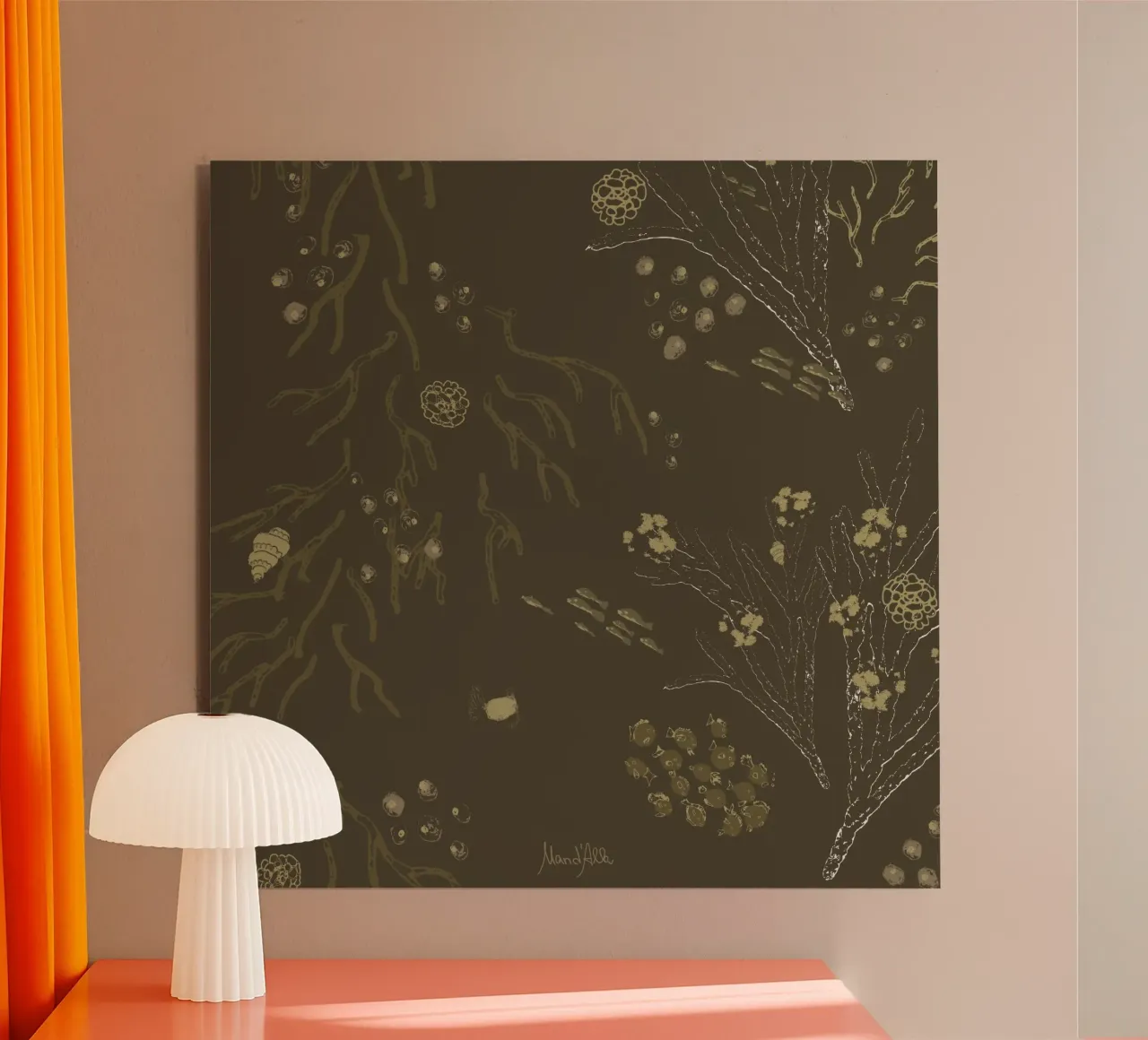Submerged Sanctuary alluminio dibond da Mandalla Pattern