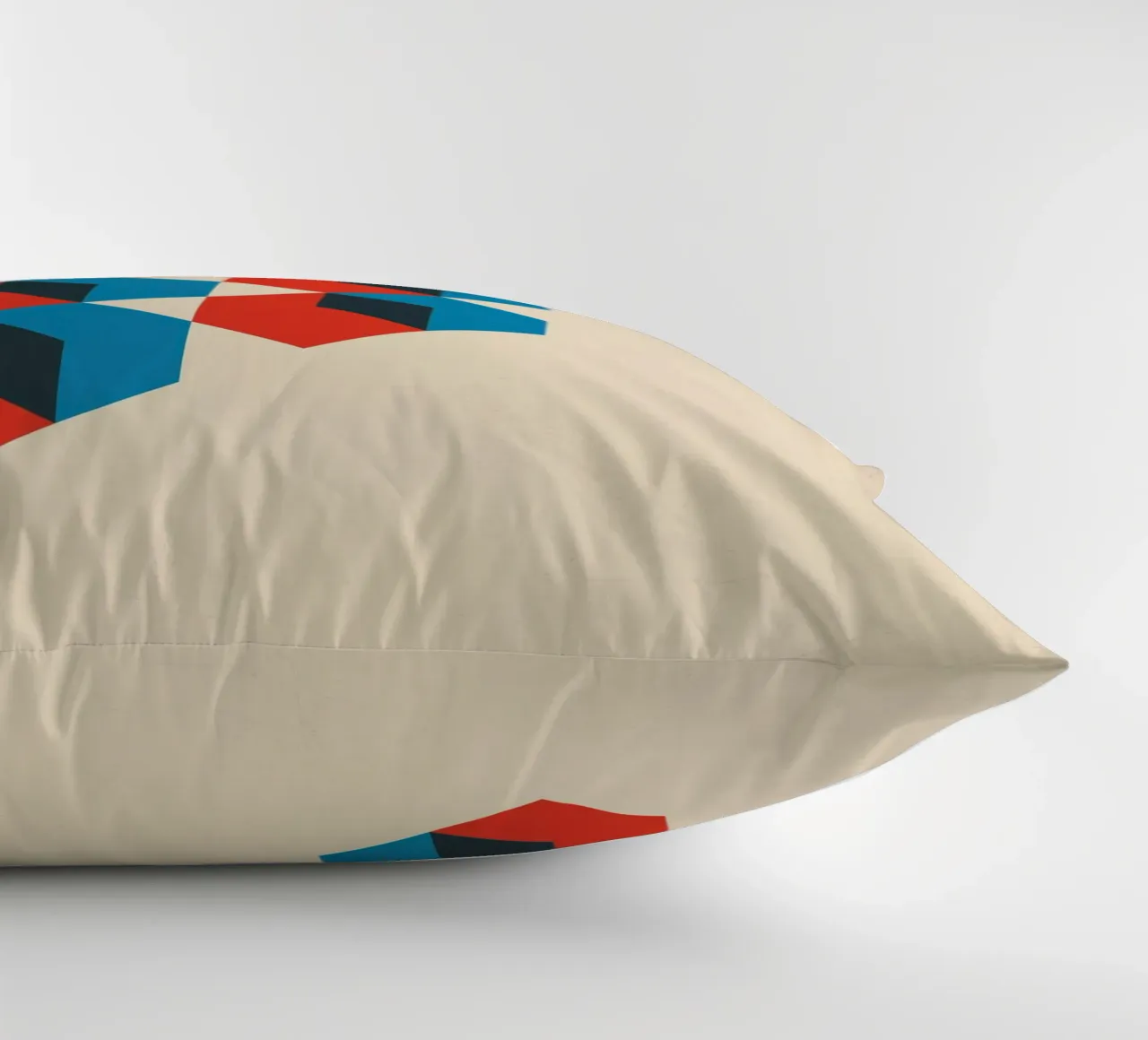 Geometric Hexagon Abstract decorative cushion by Kim Hubball Studio